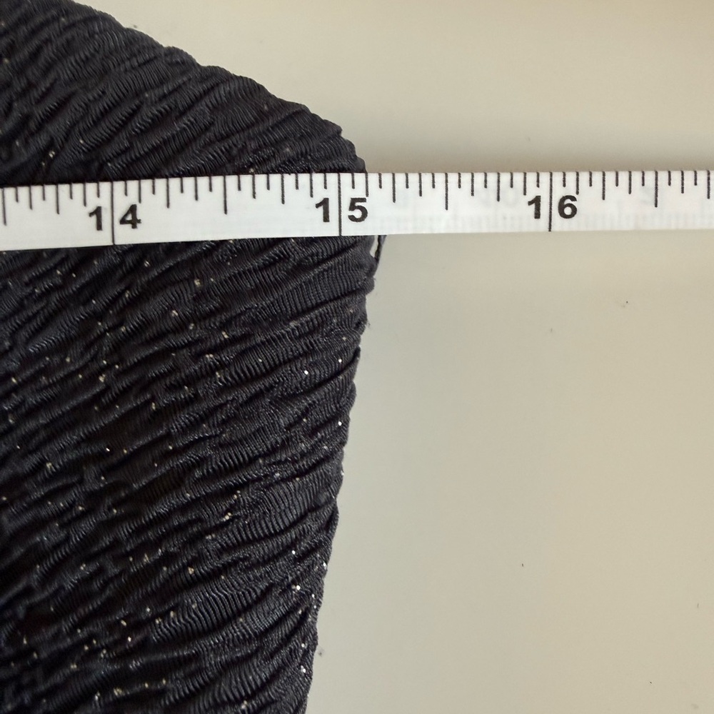 Eliza J Strapless Black & Silver Shimmer Dress | Glam Formal| Size 6 - Picture 11 of 14